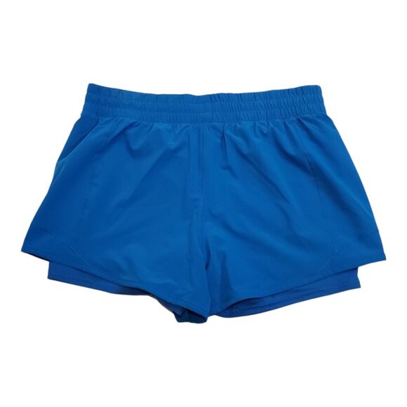 LAYER8 SZ XL Bright Blue Women's Circuit Short 2.0 Athletic Shorts w/Bike Liner - Picture 5 of 10